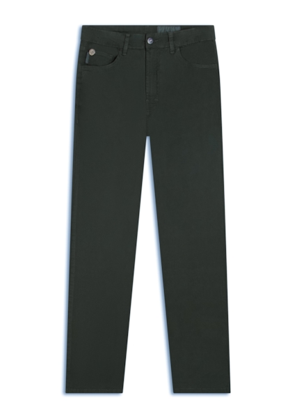 Calça Color Twill Power Slim Verde Militar