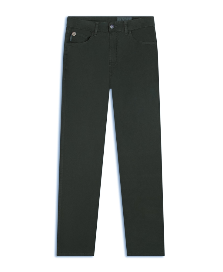 Calça Color Twill Power Slim Verde Militar