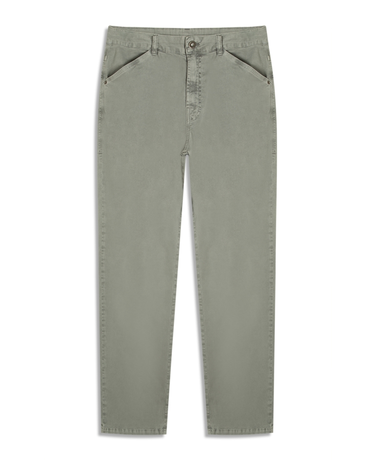 Calça Color Twill Power Trapezio B. Facao Verde Oliva