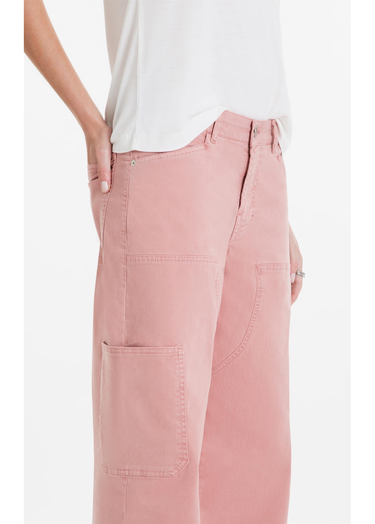 Calça Color Twill Power Wide Blush
