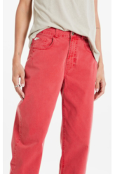 Calça Color Twill Power Wide Vermelho Claro