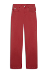 Calça Color Twill Power Wide Vermelho Claro