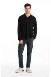 Calça Color Twill Slim Ocean