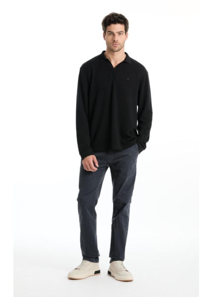 Calça Color Twill Slim Ocean