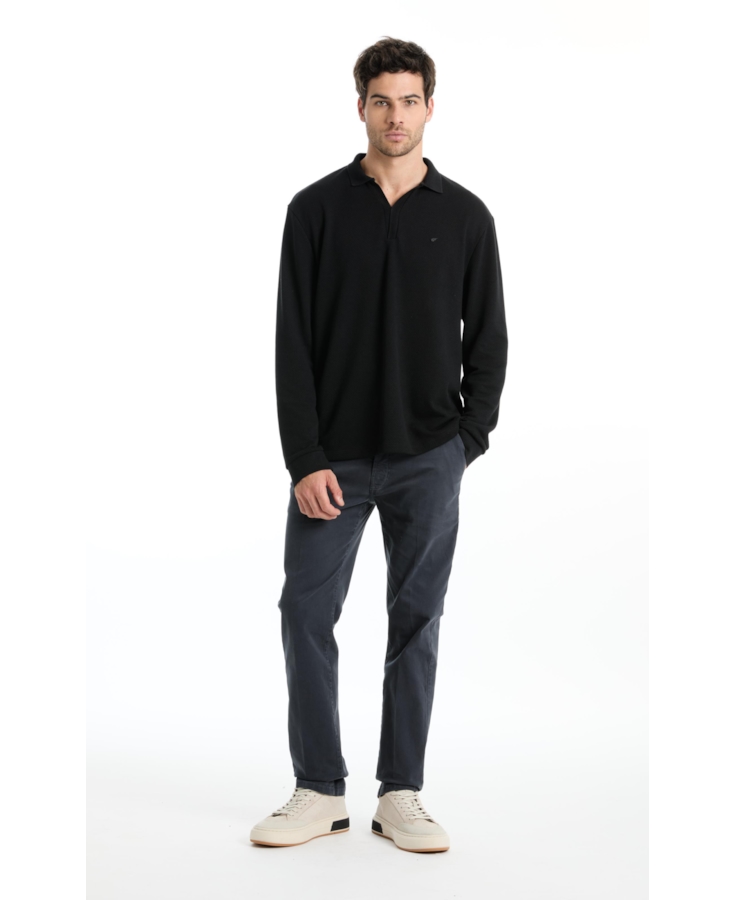 Calça Color Twill Slim Ocean
