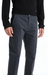 Calça Color Twill Slim Ocean