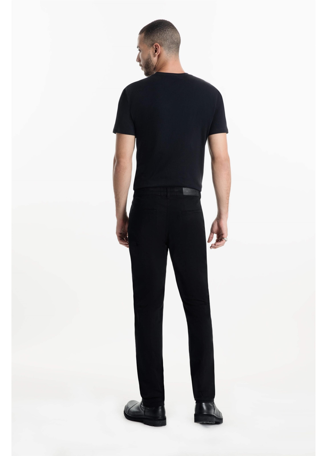 Calça Color Twill Slim Preto