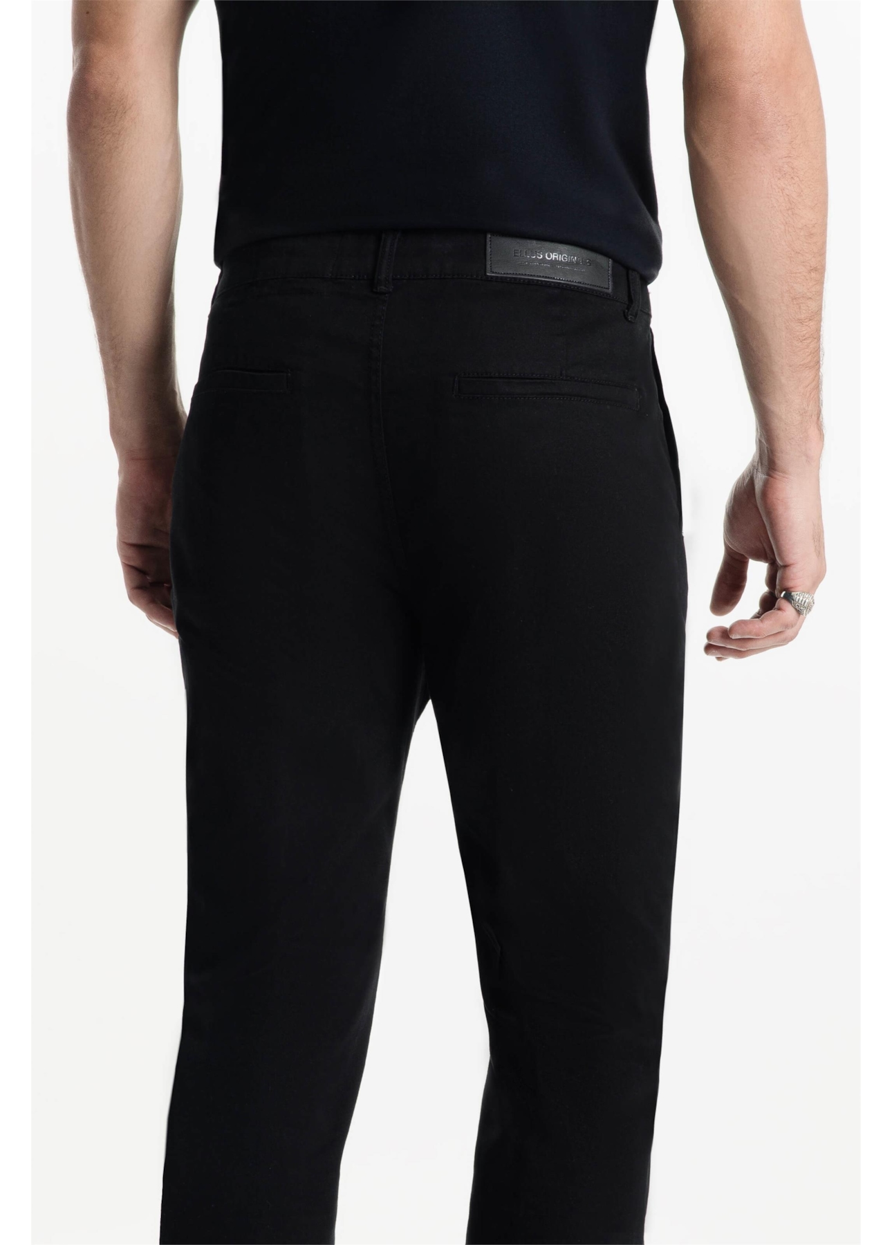 Calça Color Twill Slim Preto