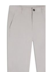 Calça Color Twill Slim  Silver