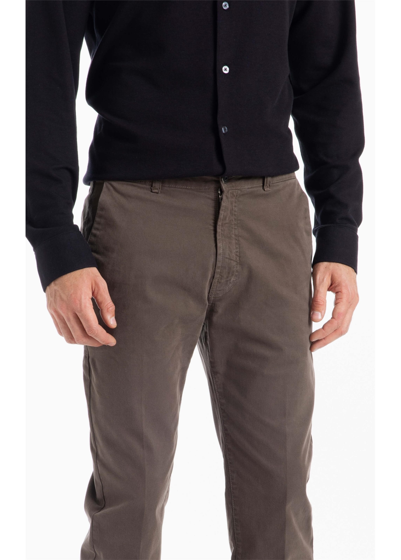 Calça Color Twill Slim Tabaco