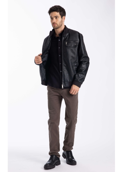 Calça Color Twill Slim Tabaco