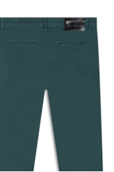 Calça Color Twill Slim Verde Escuro