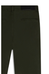 Calça Color Twill Slim Verde Militar