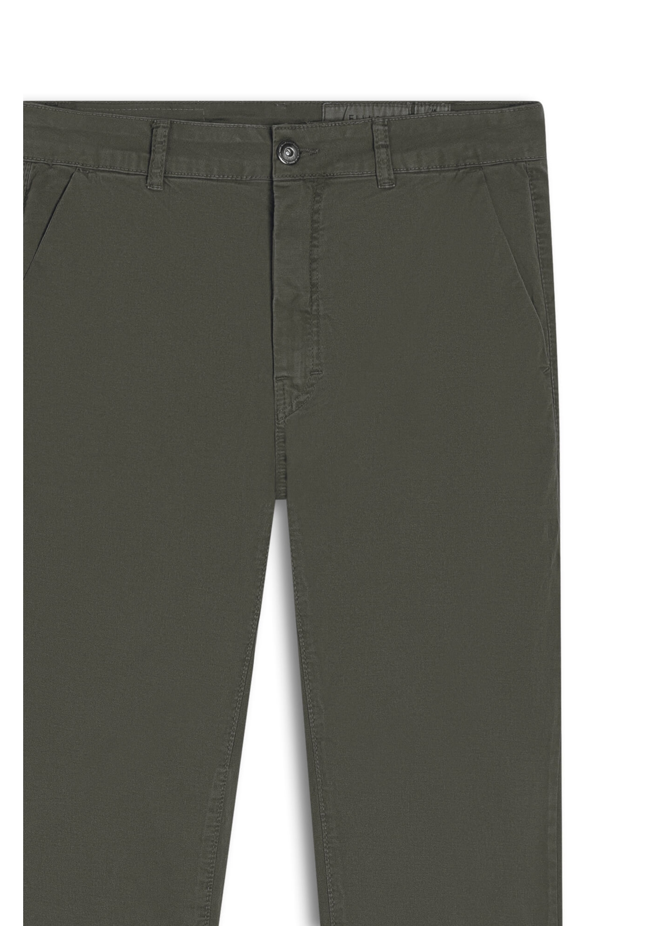 Calça Color Twill Slim Verde Oliva