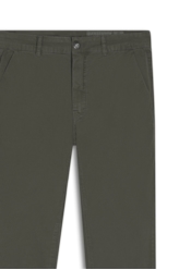 Calça Color Twill Slim Verde Oliva