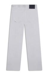 Calça Color Twill Wide 5 Pockets Silver
