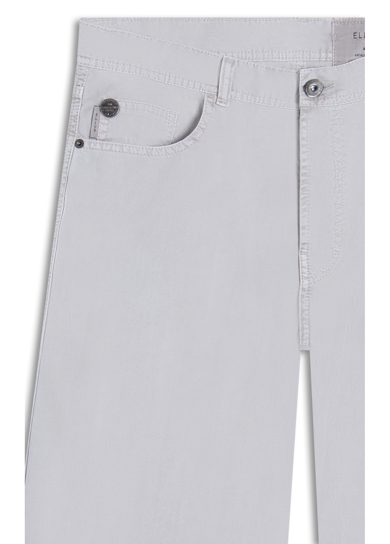 Calça Color Twill Wide 5 Pockets Silver