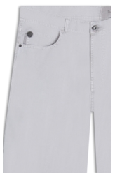 Calça Color Twill Wide 5 Pockets Silver