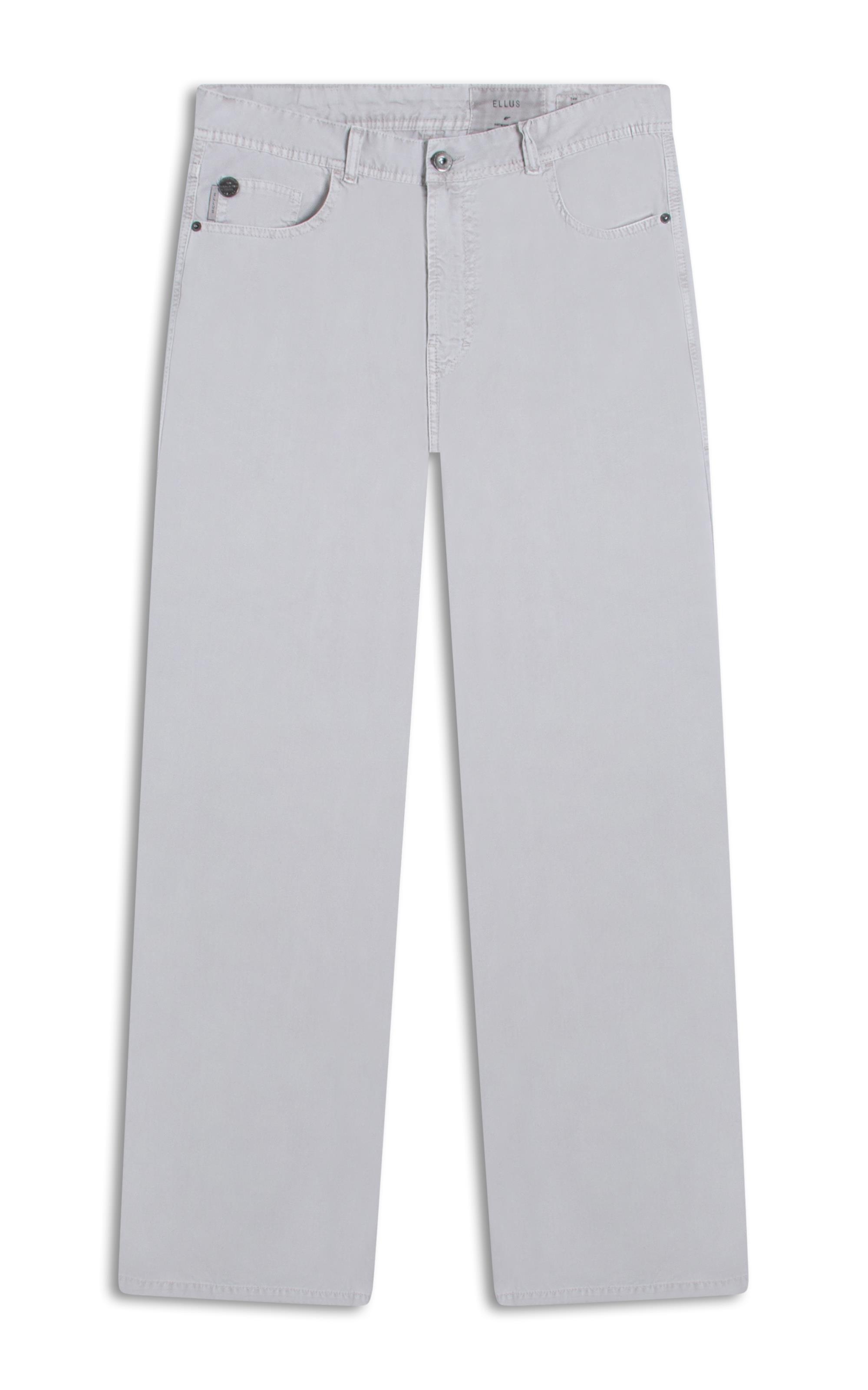 Calça Color Twill Wide 5 Pockets Silver