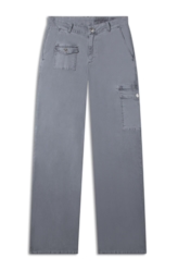 Calça Color Twill Wide Cargo Verde Oliva