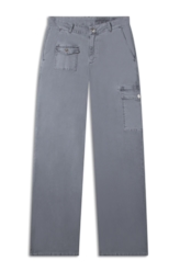 Calça Color Twill Wide Cargo Verde Oliva