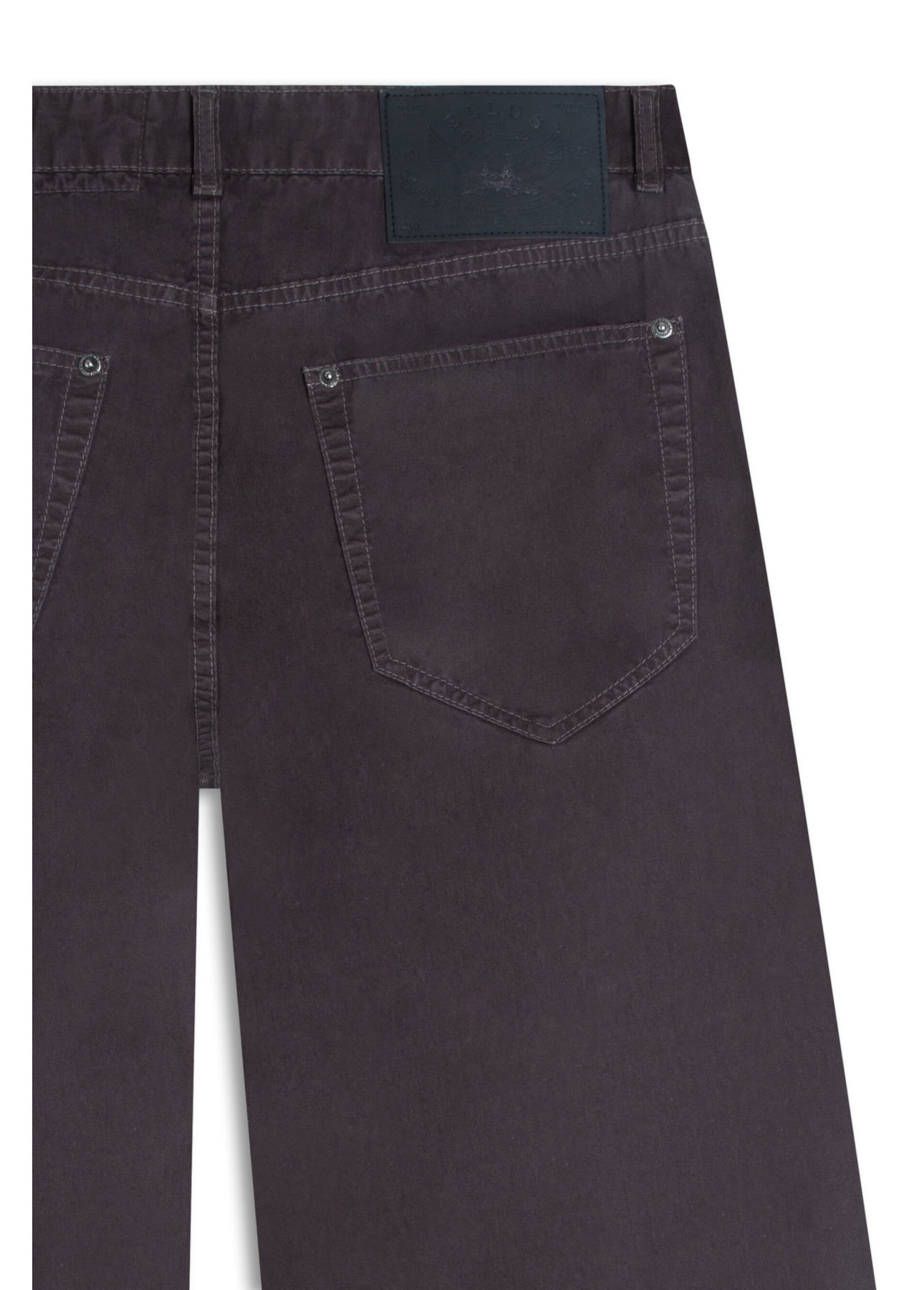 Calça Color Twill Wide Leg Plumbo