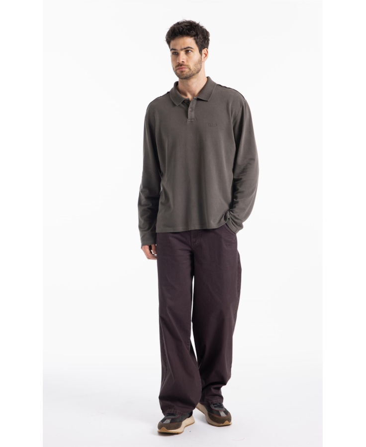Calça Color Twill Wide Leg Plumbo