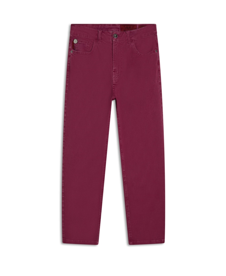 Calça Color Vintage Denim Mom Pitaya