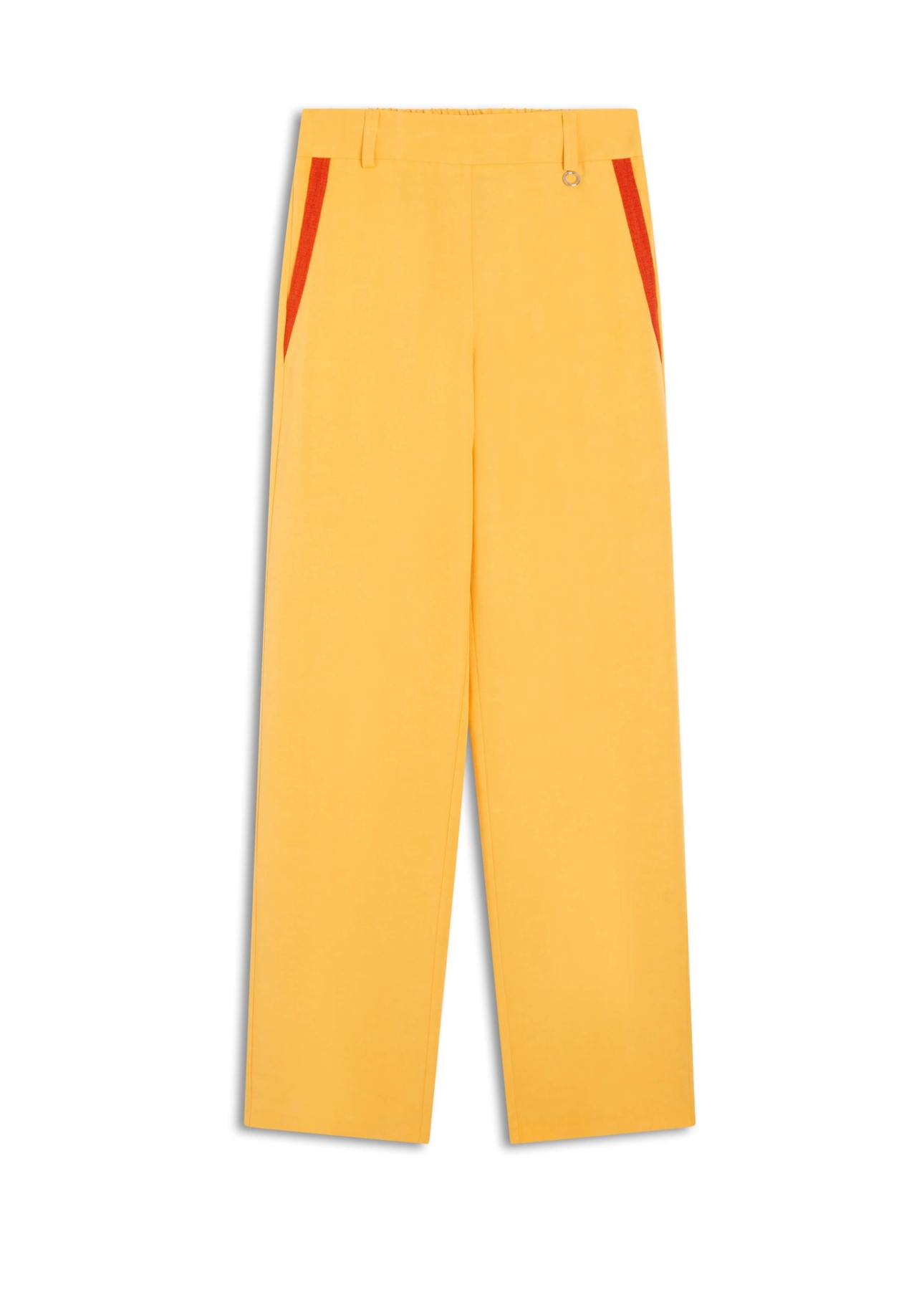Calça Color Visco Blend Straight Amarelo