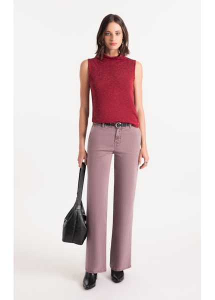 Calça Color Wide Purple Gray