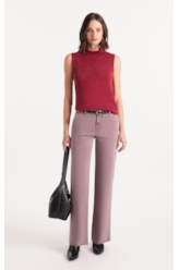 Calça Color Wide Purple Gray