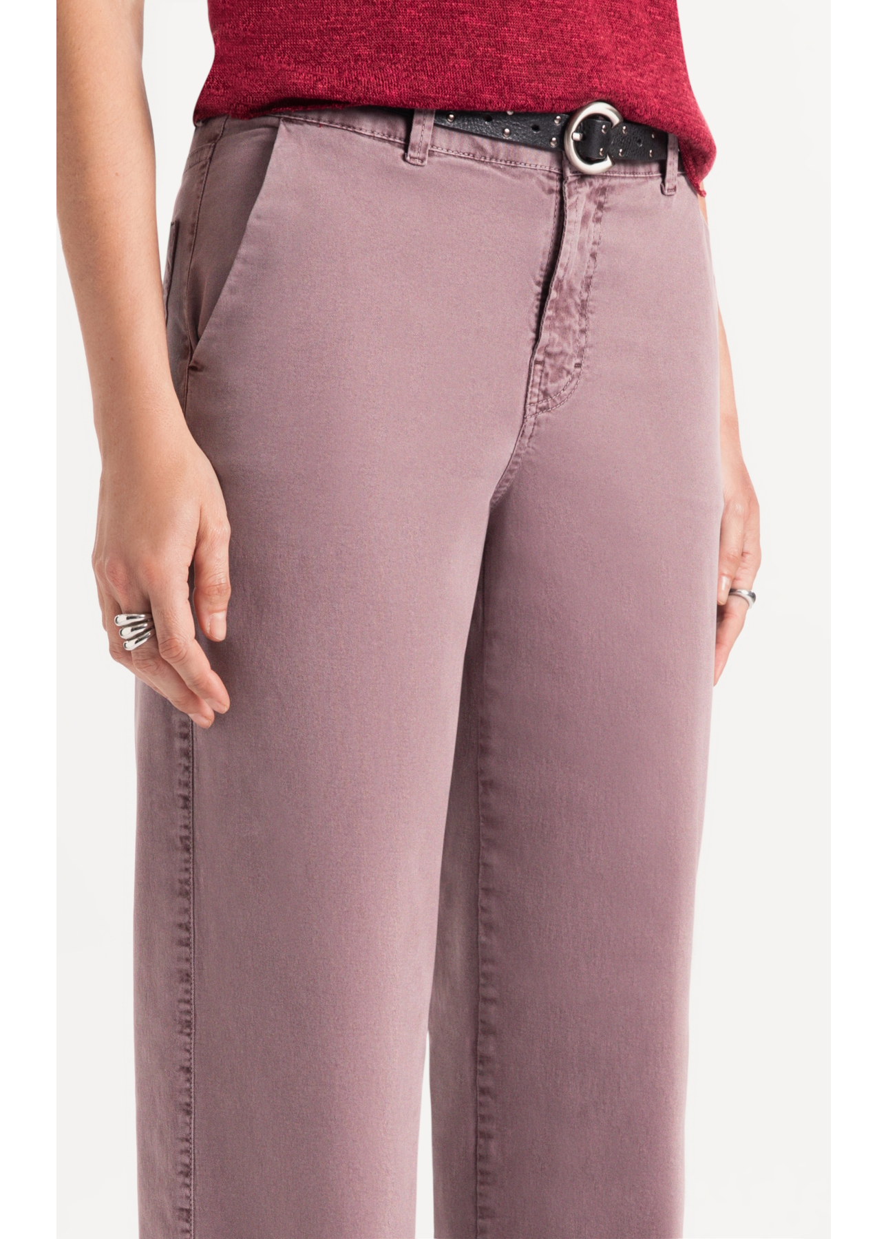 Calça Color Wide Purple Gray