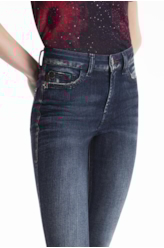 Calça Comfort Blue High Comfort Skinny 1860 Lav.Esc. C/Matiz+3d