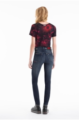 Calça Comfort Blue High Comfort Skinny 1860 Lav.Esc. C/Matiz+3d