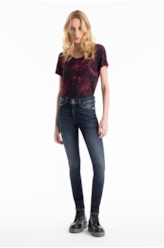 Calça Comfort Blue High Comfort Skinny 1860 Lav.Esc. C/Matiz+3d