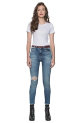 Calça Comfort Índigo Super Skinny 848 Lav.Escuro C/Amassado