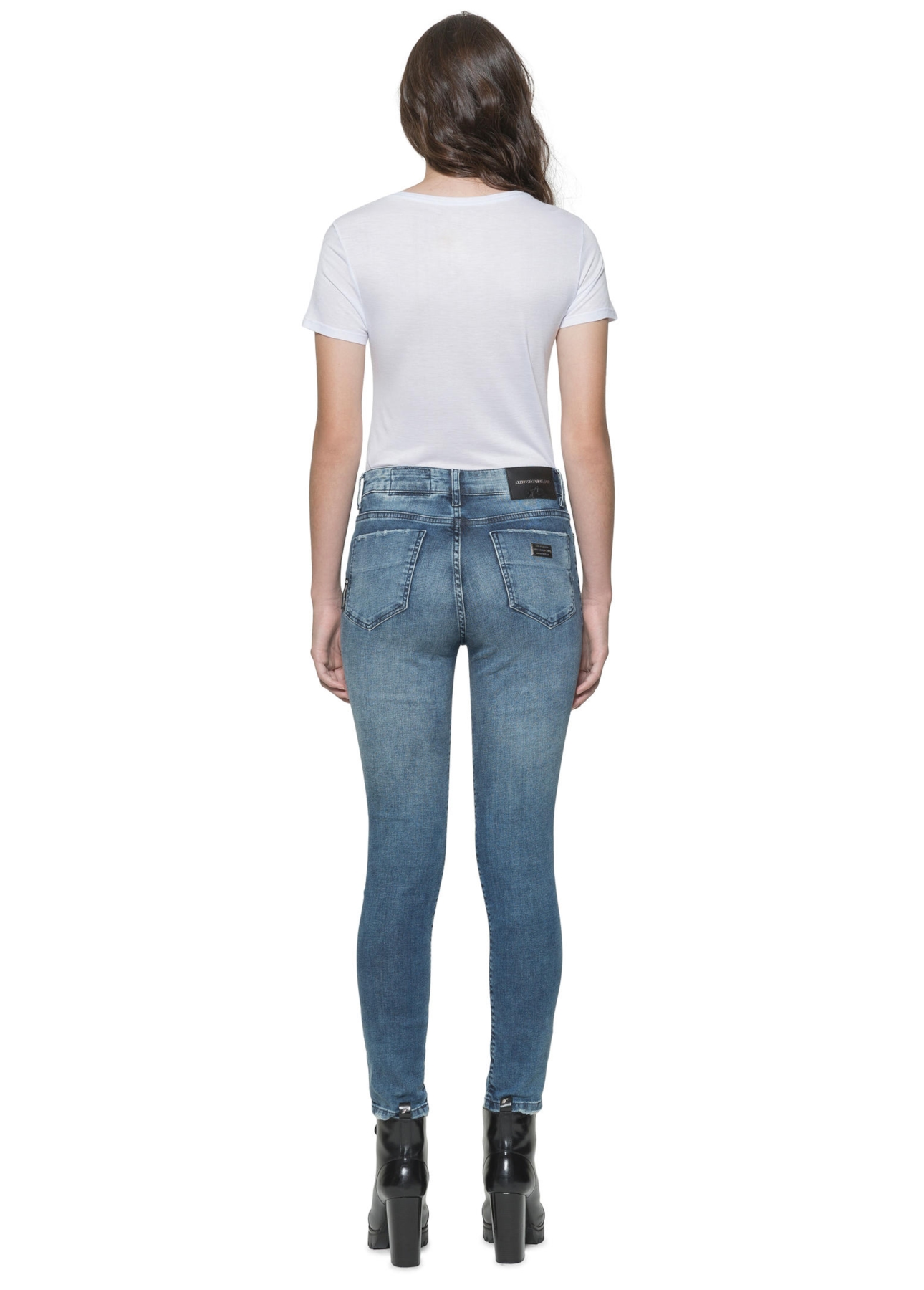 Calça Comfort Índigo Super Skinny 848 Lav.Escuro C/Amassado