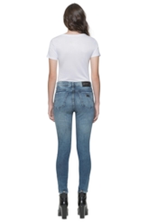 Calça Comfort Índigo Super Skinny 848 Lav.Escuro C/Amassado