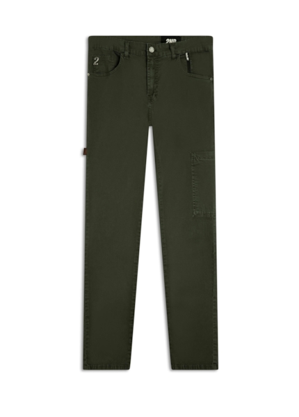 Calça Comfort Slim Color Verde Militar