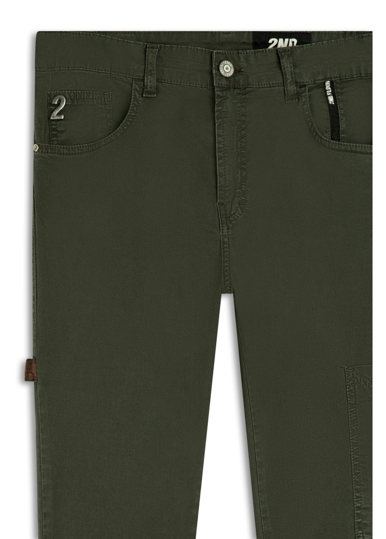 Calça Comfort Slim Color Verde Militar