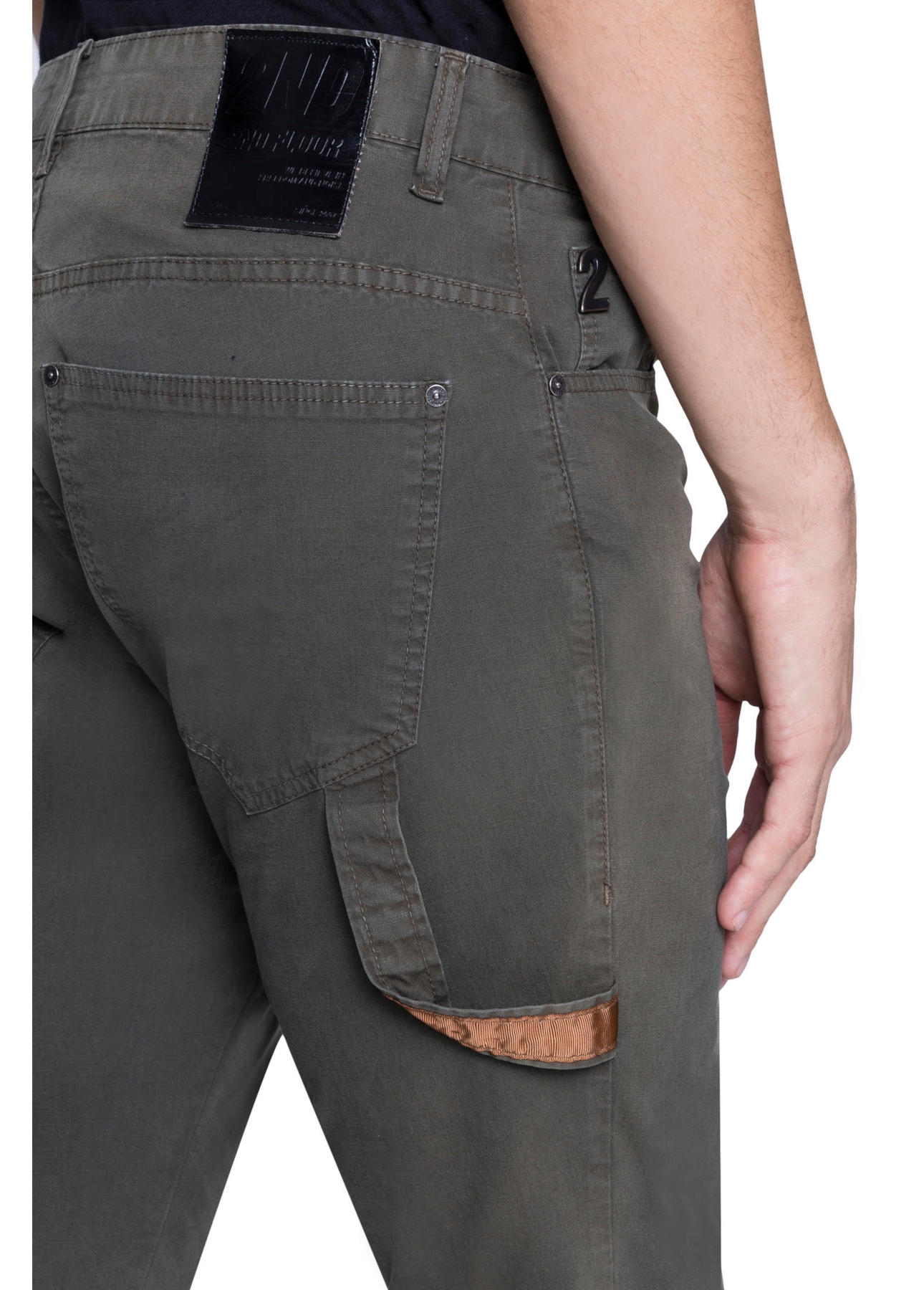 Calça Comfort Slim Color Verde Militar