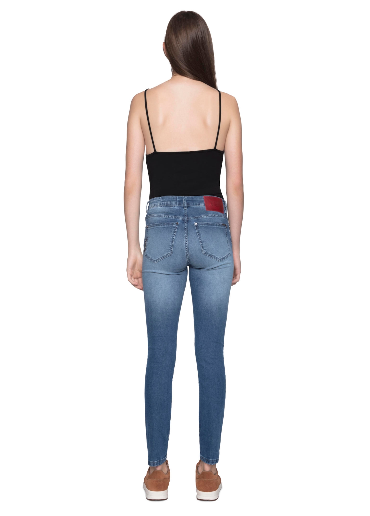 Calça Comfort Super Skinny 832 Lav. Medio C/ Used