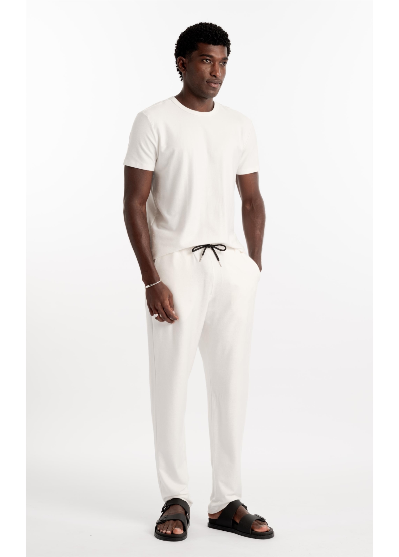 Calça Cotton Texture Ellus Classic Off White