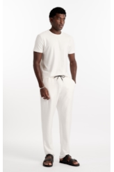 Calça Cotton Texture Ellus Classic Off White