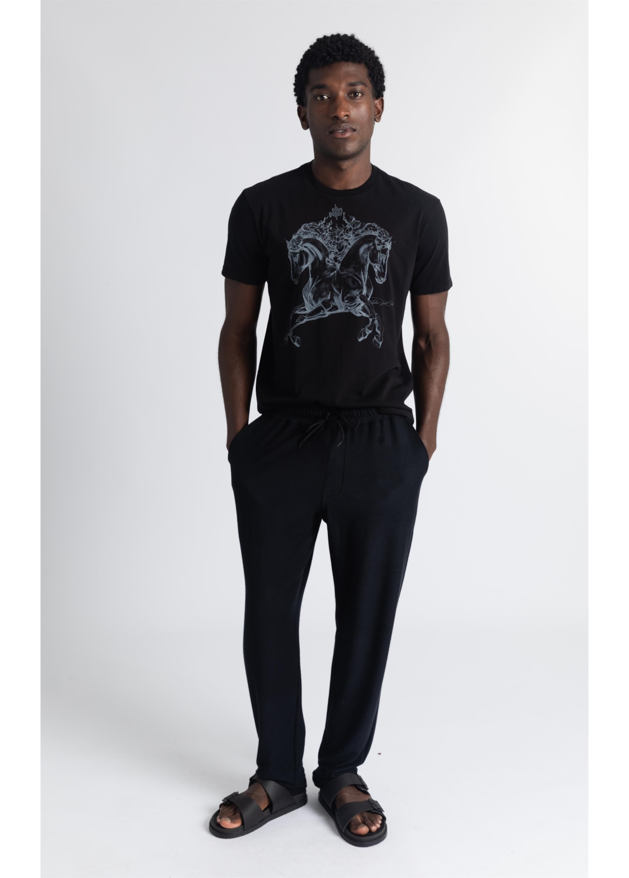 Calça Cotton Texture Ellus Classic Preto