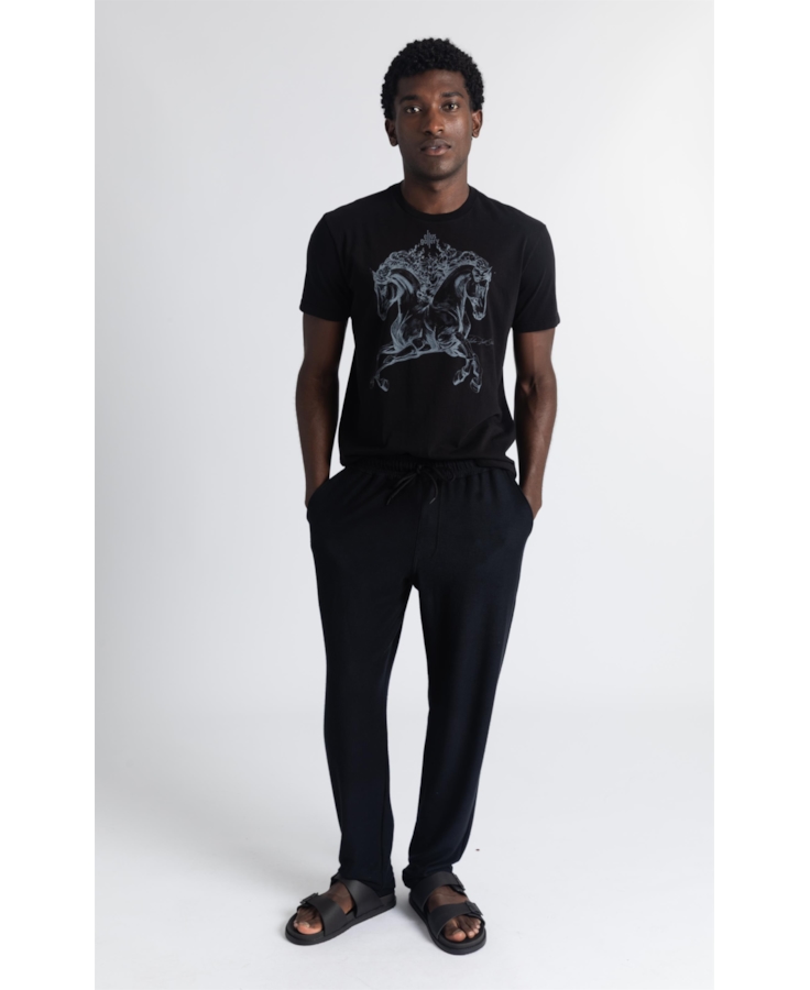 Calça Cotton Texture Ellus Classic Preto