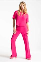 Calça Crepe Pantaloon Pink
