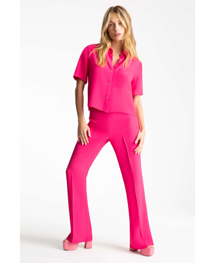 Calça Crepe Pantaloon Pink