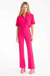 Calça Crepe Pantaloon Pink