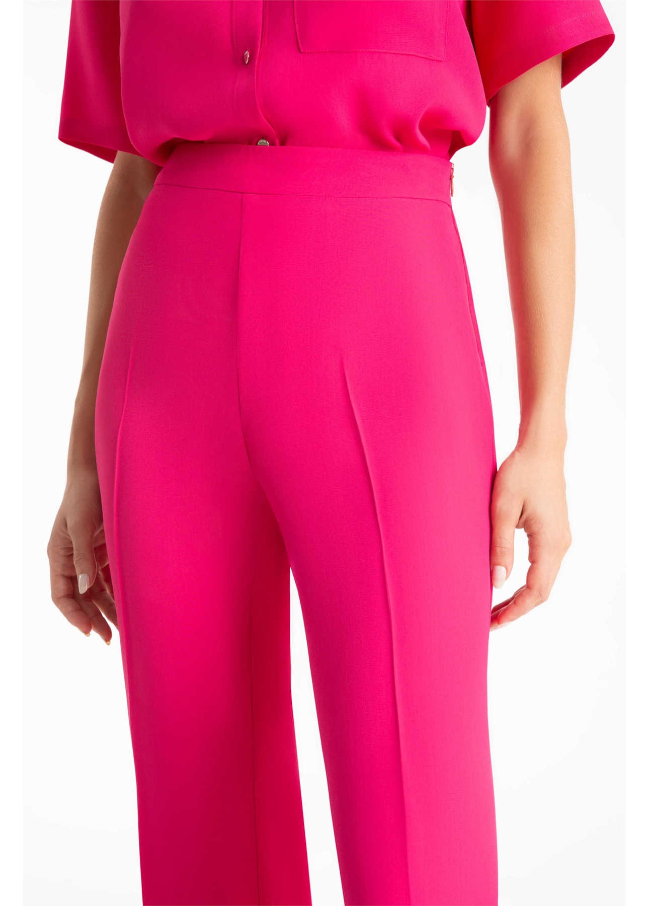 Calça Crepe Pantaloon Pink